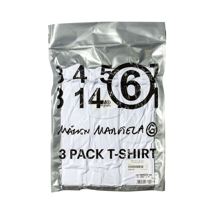 MM6 Maison Margiela Logo T Shirt 3 Pack White