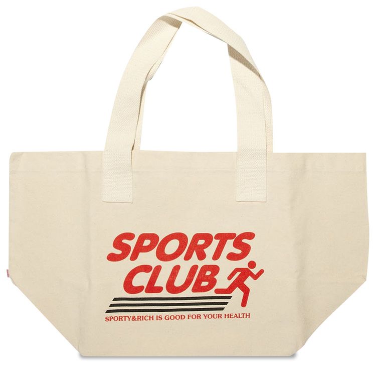 Sporty  Rich Sports Club Tote Natural