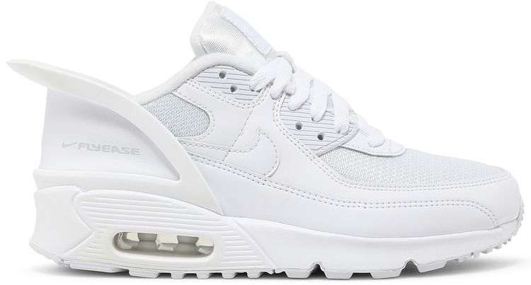 Nike Air Max 90 FlyEase GS Triple White