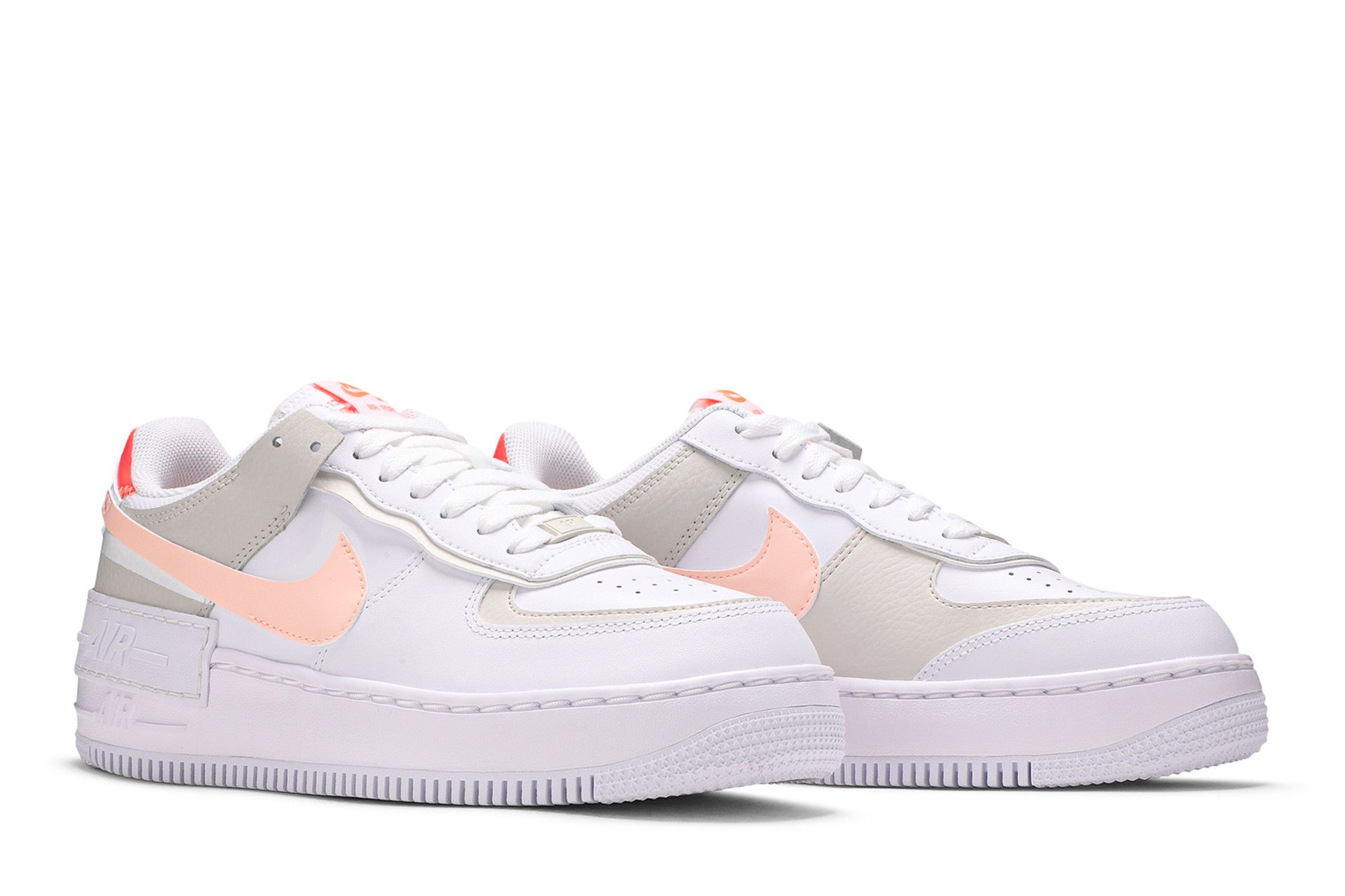 Size 5.0 Wmns Air Force 1 Low Shadow 'White Bright Mango'