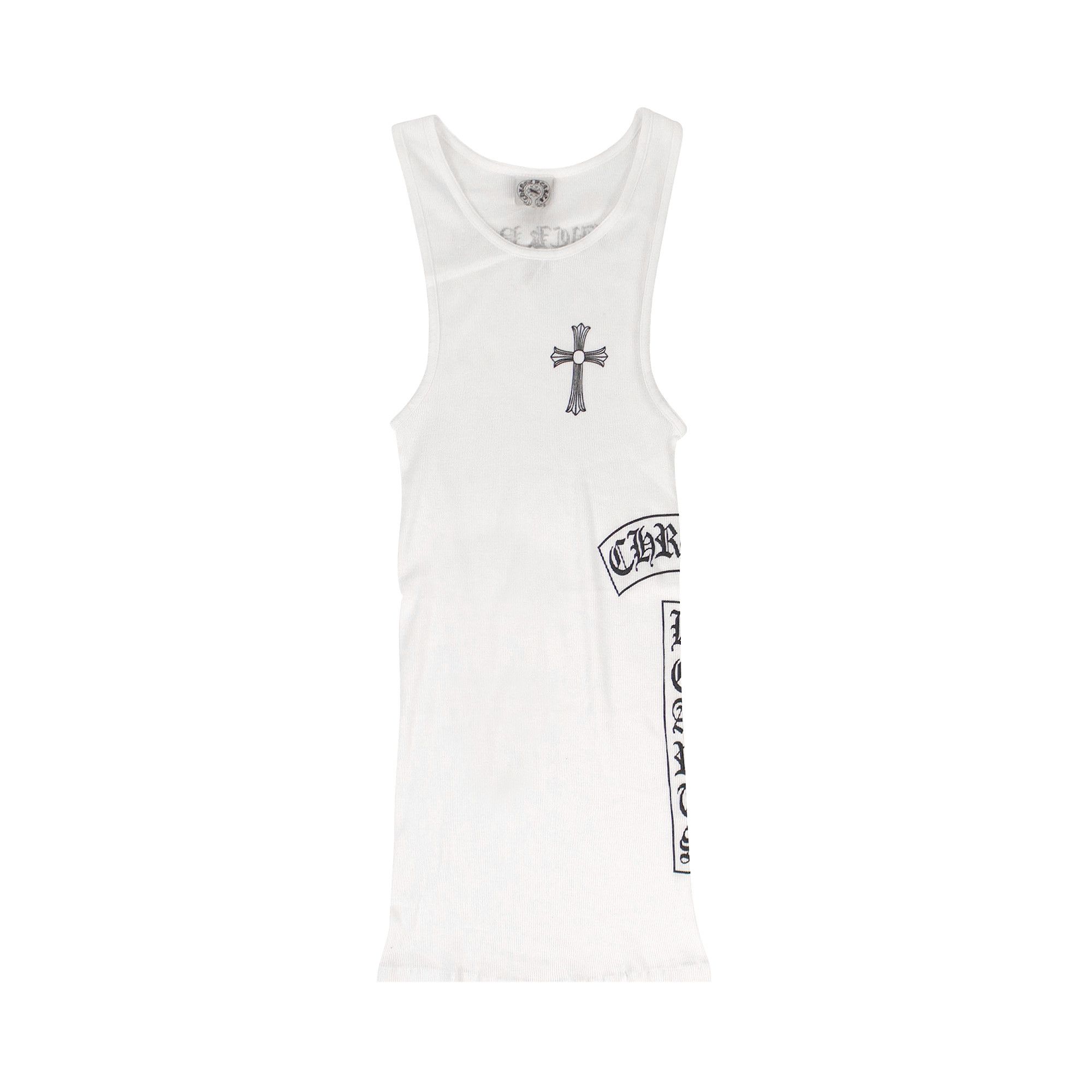 Buy Chrome Hearts Ribbed Side Logo F*** You Tank Top 'White' - 1383  1000001RSLF WHIT | GOAT