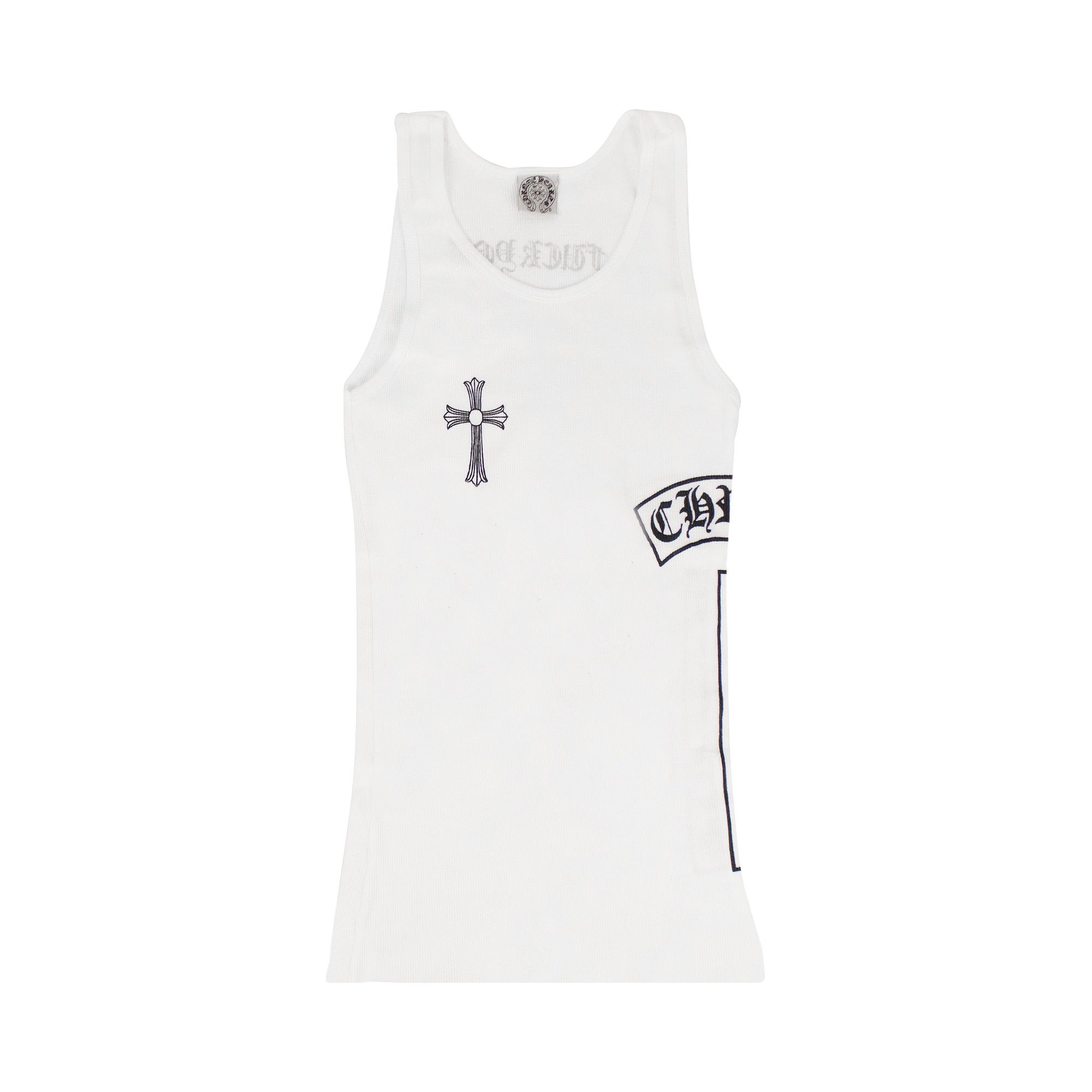 Buy Chrome Hearts Ribbed Cross Side Logo F*** You Tank Top