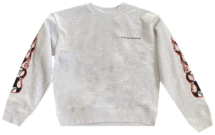 Chrome Hearts x Matty Boy Brain Crewneck Heather Grey