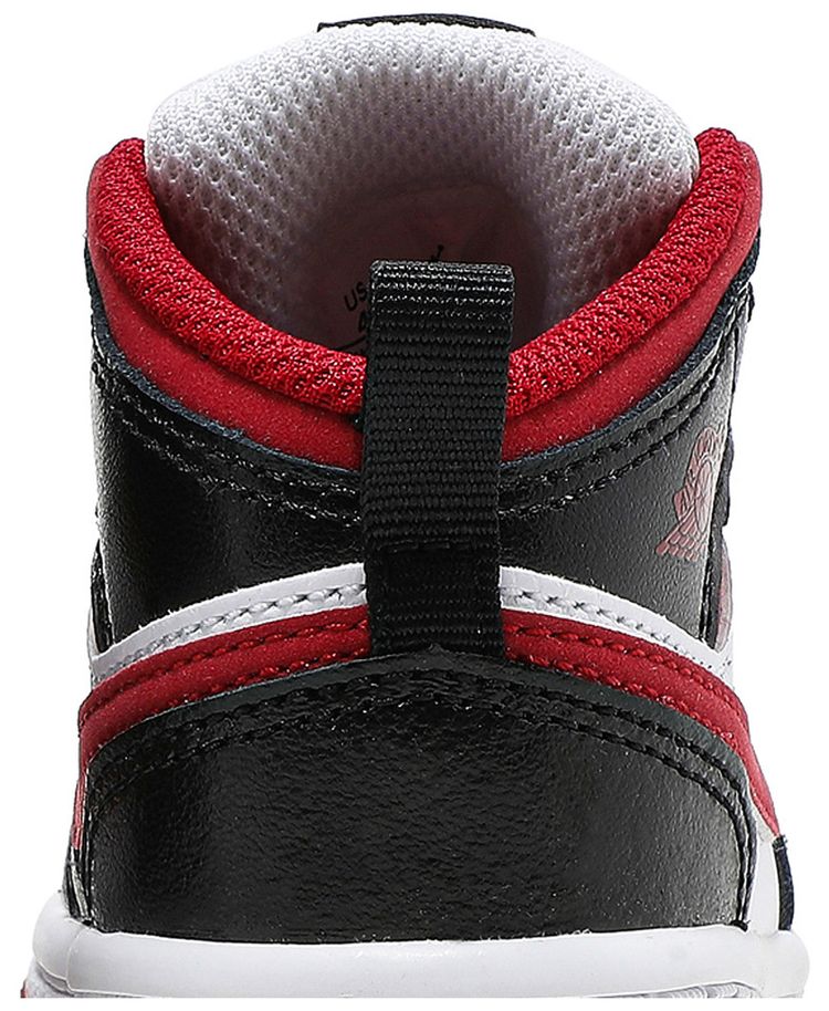 Air Jordan 1 Mid TD Black Gym Red