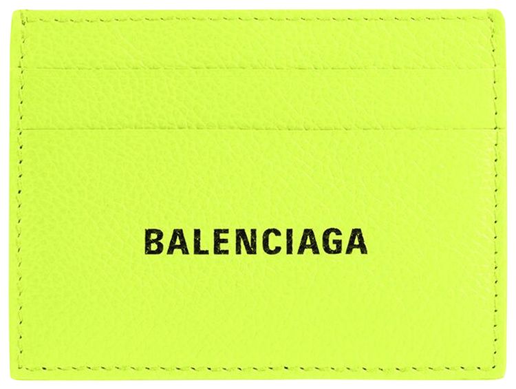 Balenciaga Credit Card Holder Fluo YellowBlack