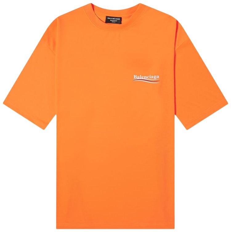 Balenciaga Large Fit T Shirt Fluo Orange
