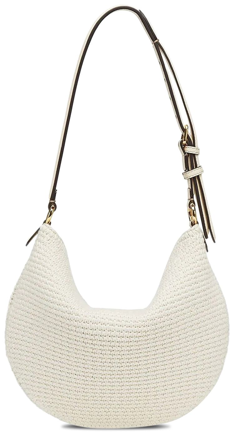 Fendi Croissant Crochet Bag White