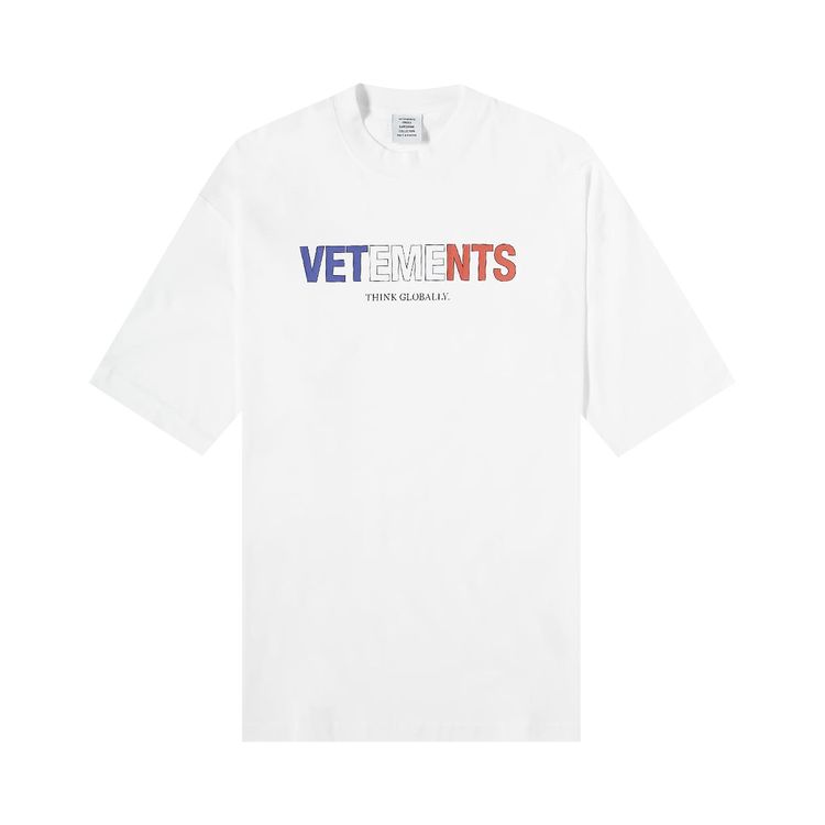 Vetements France Logo T Shirt White