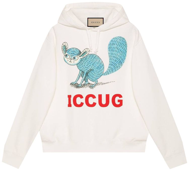 Gucci Sweatshirt With Iccug Animal Print By Freya Hartas Sunlight