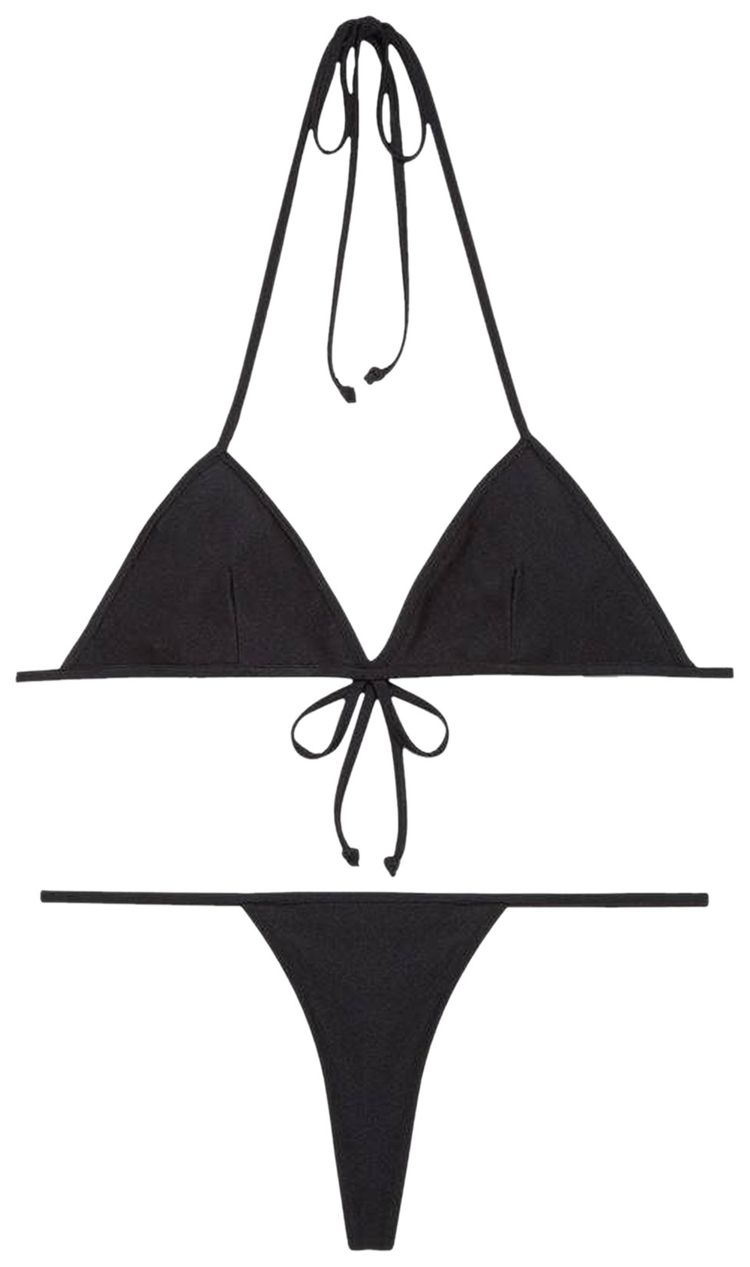 Gucci Jersey Bikini With Interlocking G Black