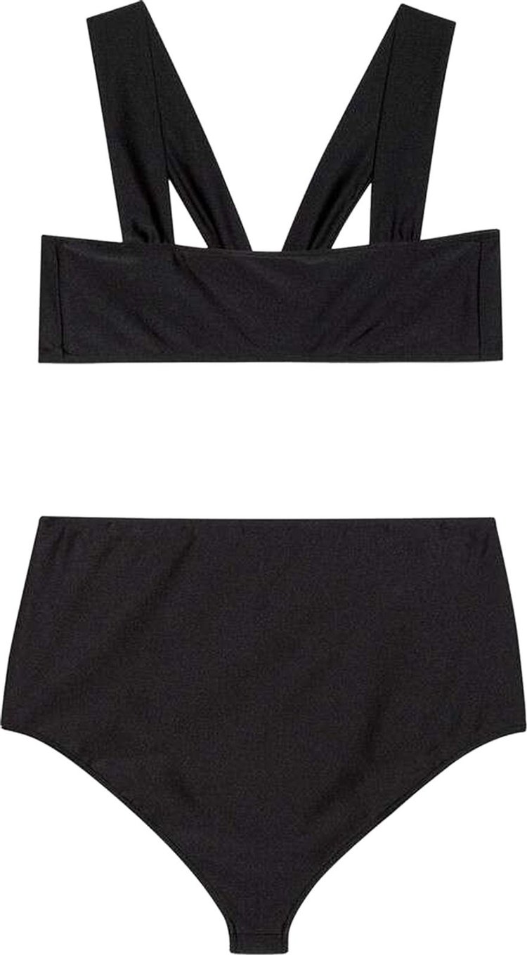 Gucci Jersey Bikini With Interlocking G Black