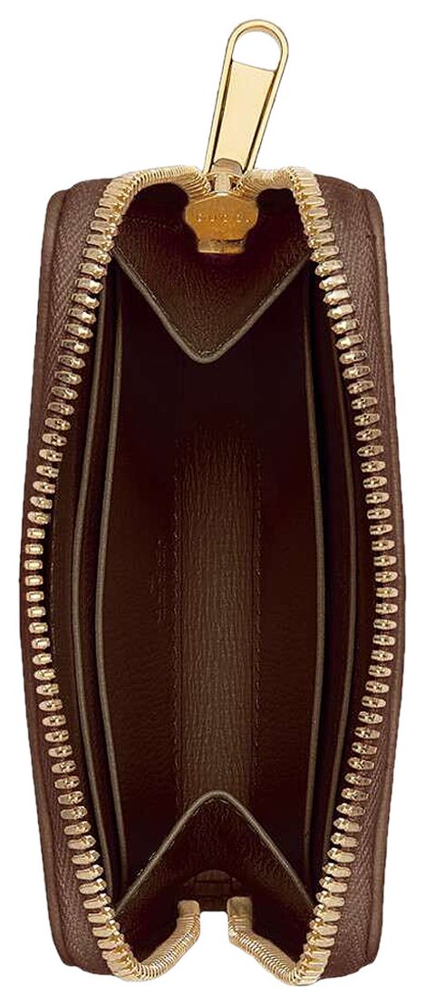 Gucci Horsebit 1955 Card Case BeigeEbonyBrown Sugar