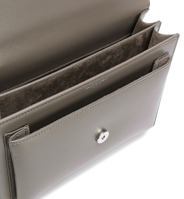 Saint Laurent Sunset Shoulder Bag Warm Taupe