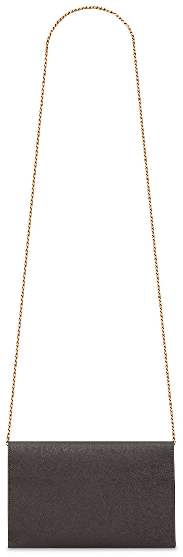 Saint Laurent Uptown Chain Wallet Pebble