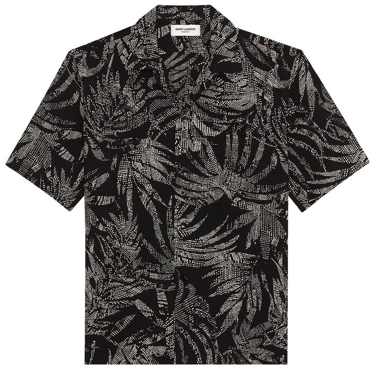 Saint Laurent Shark Collar Shirt Black