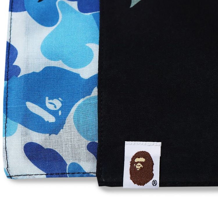 BAPE ABC Camo Shark Bandana Blue