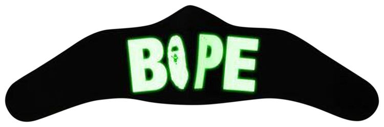 BAPE Glow In The Dark Mask Black