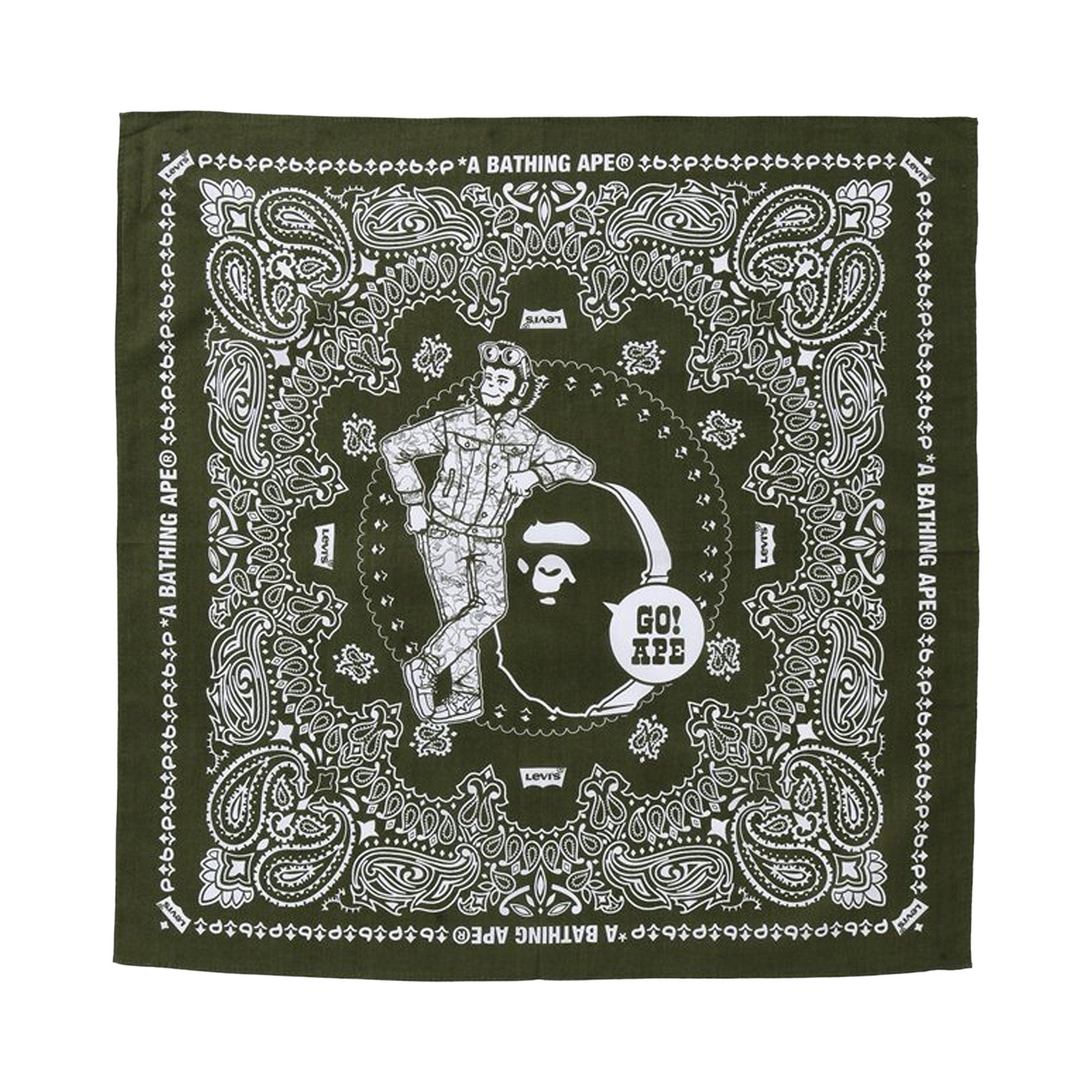 Buy BAPE x Levi s Bandana Olive Drab 1H23 182 920 OLIVE DRAB GOAT CA
