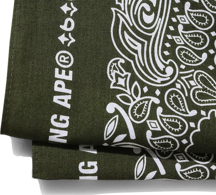 BAPE x Levis Bandana Olive Drab