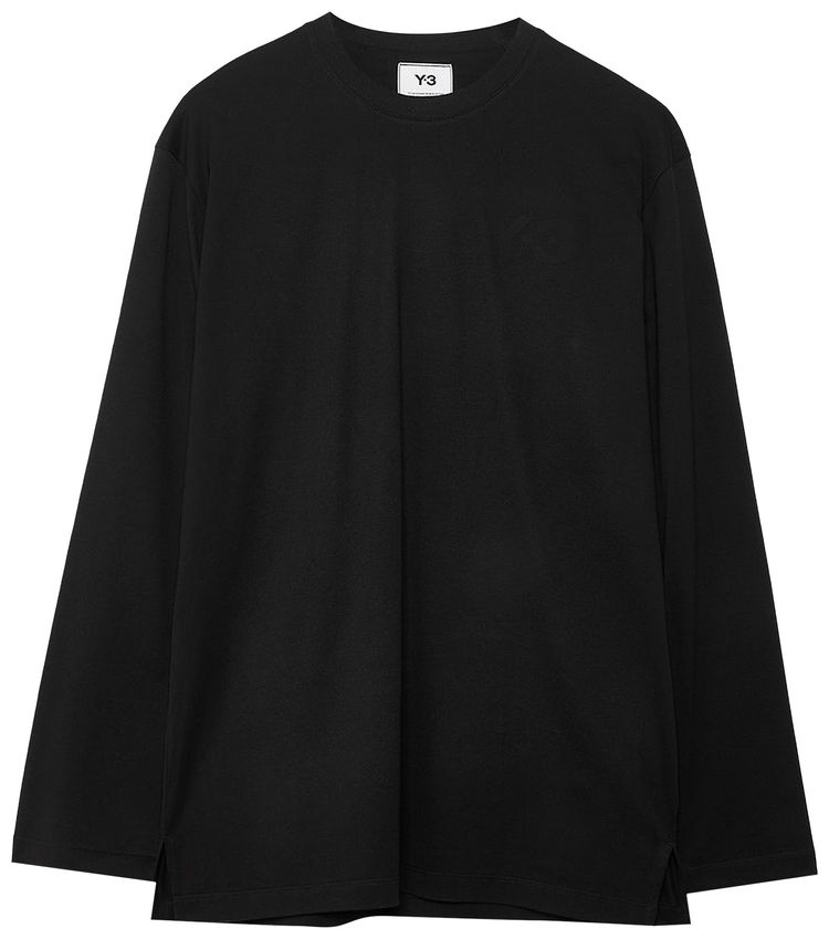 Y 3 Classic Chest Logo Long Sleeve Tee Black