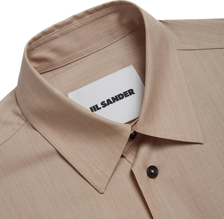 Jil Sander Button Down Collar Shirt Medium Beige