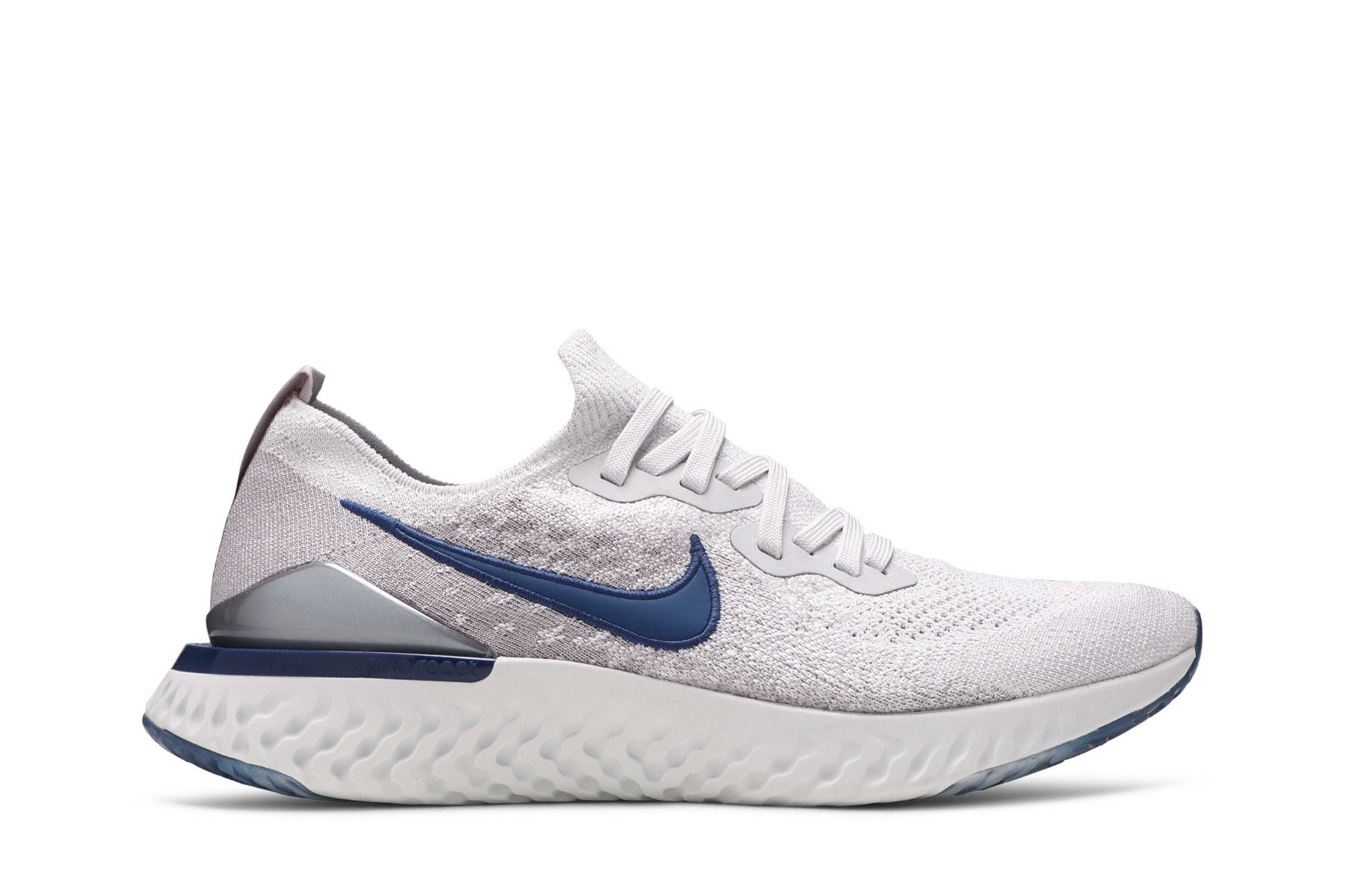 Achetez des Epic React Flyknit 2 Vast Grey Coastal Blue BQ8928 015 GOAT FR