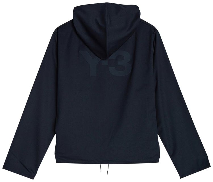 Y 3 Classic Refined Wool Stretch Hooded Windbreaker Legend Ink