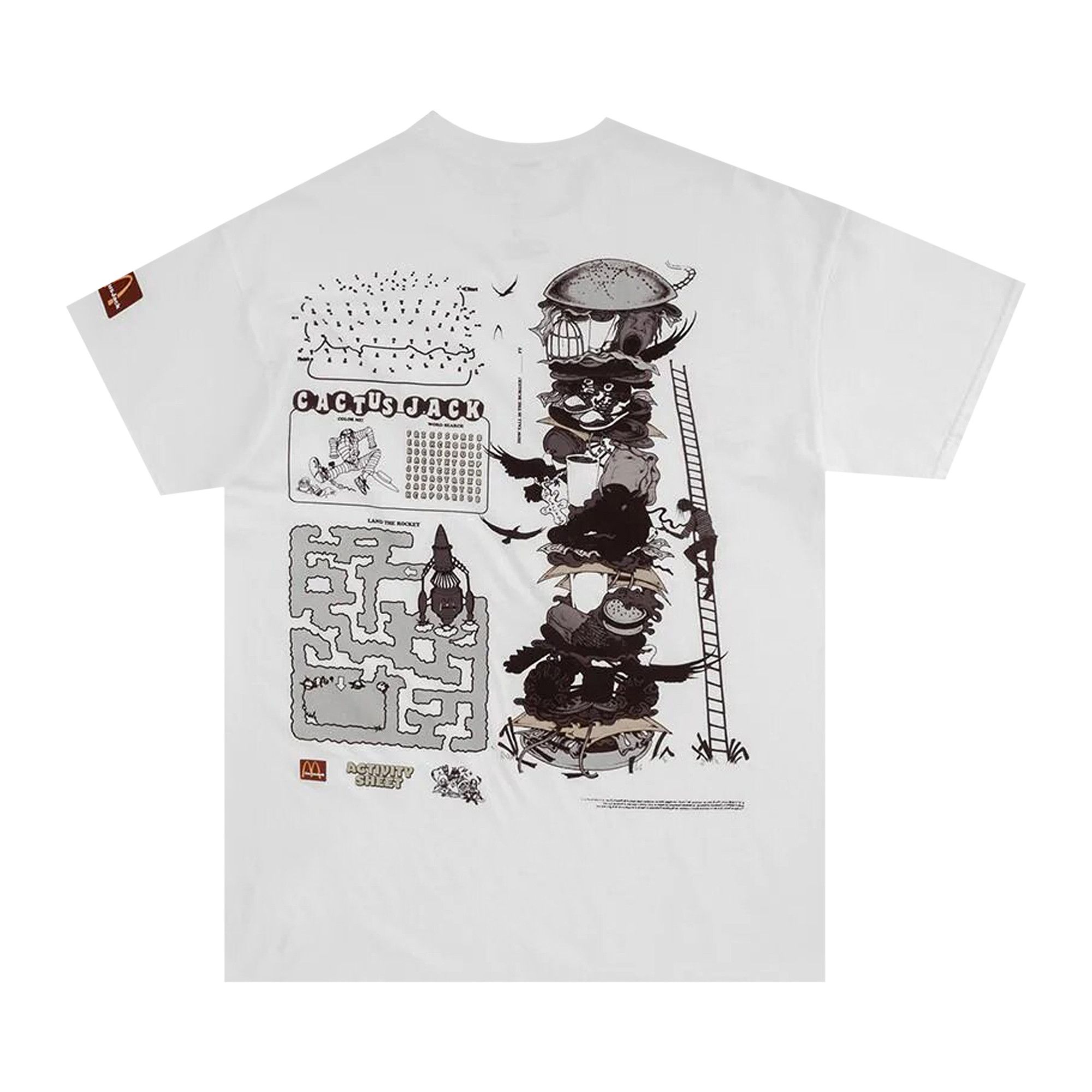 Tシャツ・カットソー Travis Scott Cactus Jack x Readymade Tee White 2018 FW 18 Travis Scott Cactus Jack x Readymade Tee White (83665-142