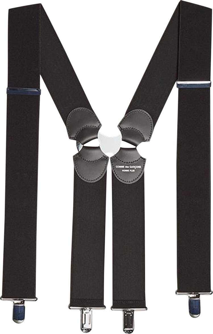 Comme des Garcons Homme Plus Elastic Band H Type Suspenders Black