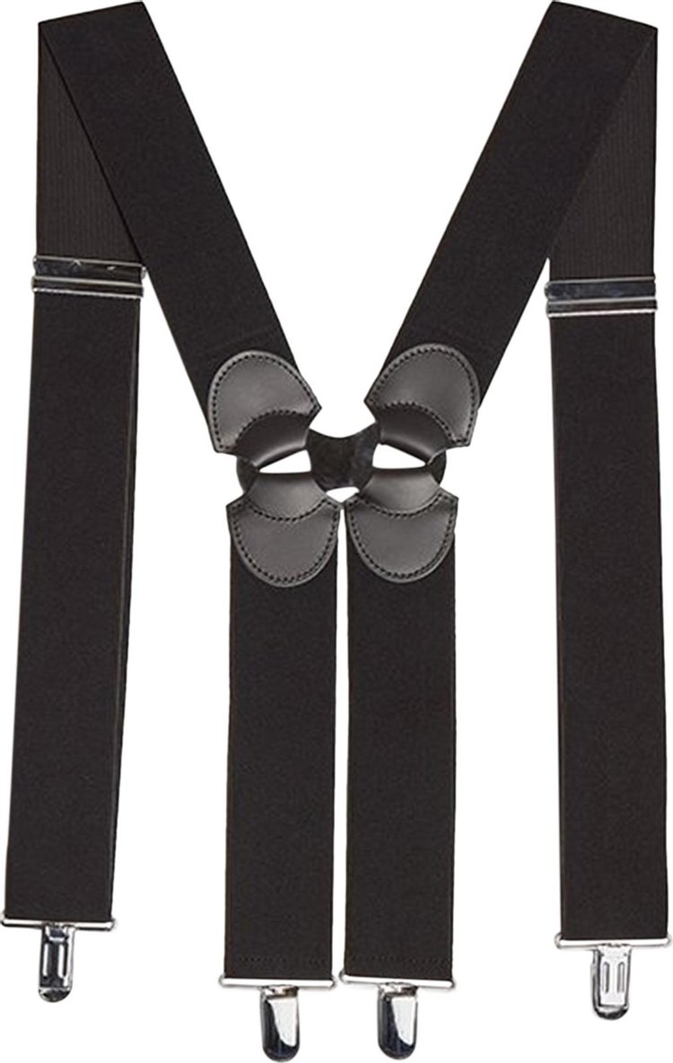 Comme des Garcons Homme Plus Elastic Band H Type Suspenders Black