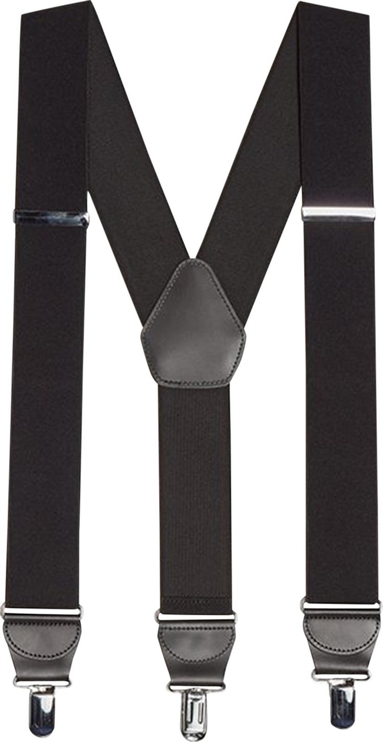 Comme des Garcons Homme Plus Elastic Band Y Type Suspenders Black