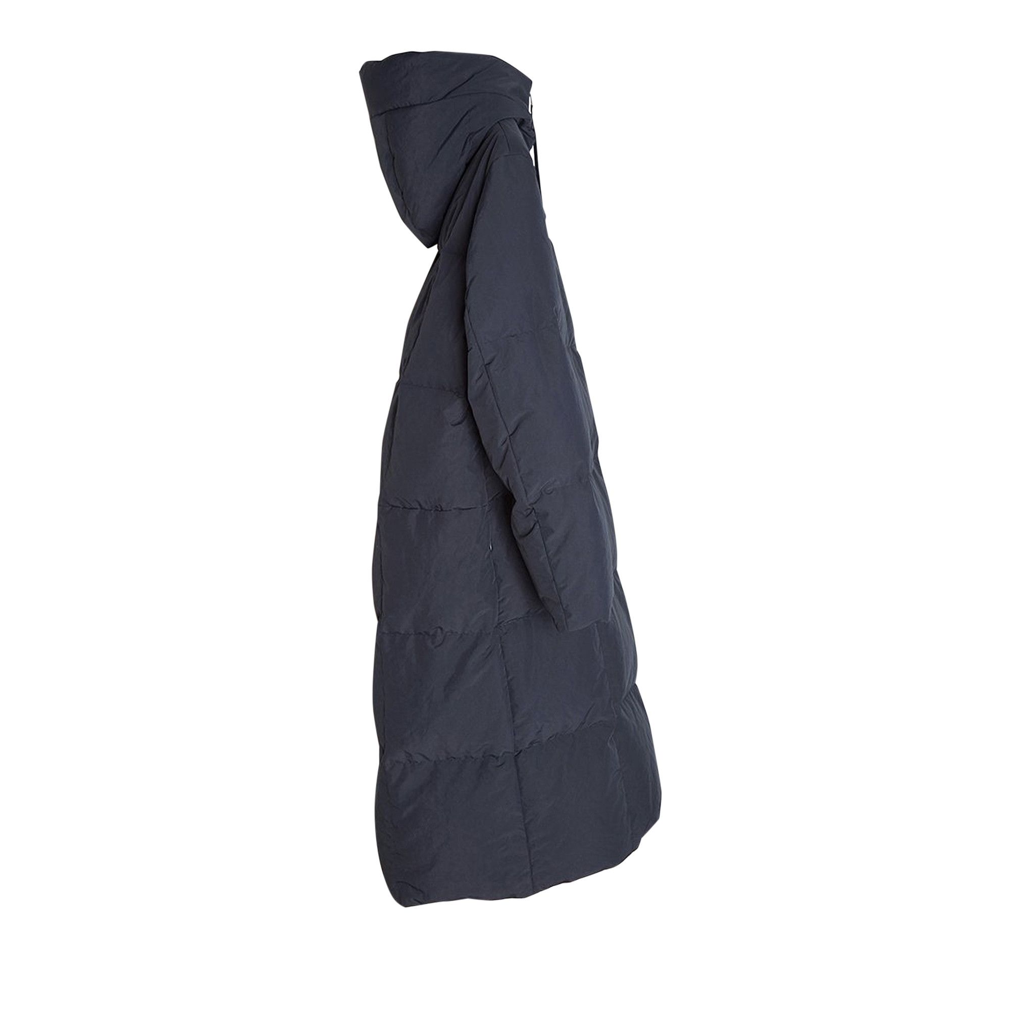 Buy Jil Sander Long Hooded Warm Fill Down Coat 'Dark Blue
