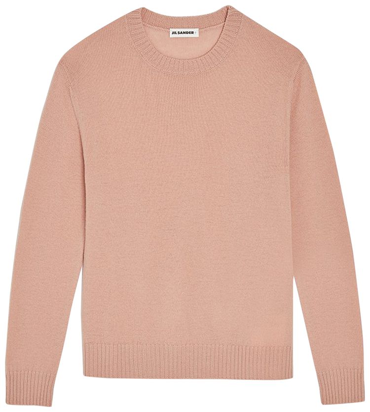 Jil Sander Rib Knit Crewneck Medium Pink
