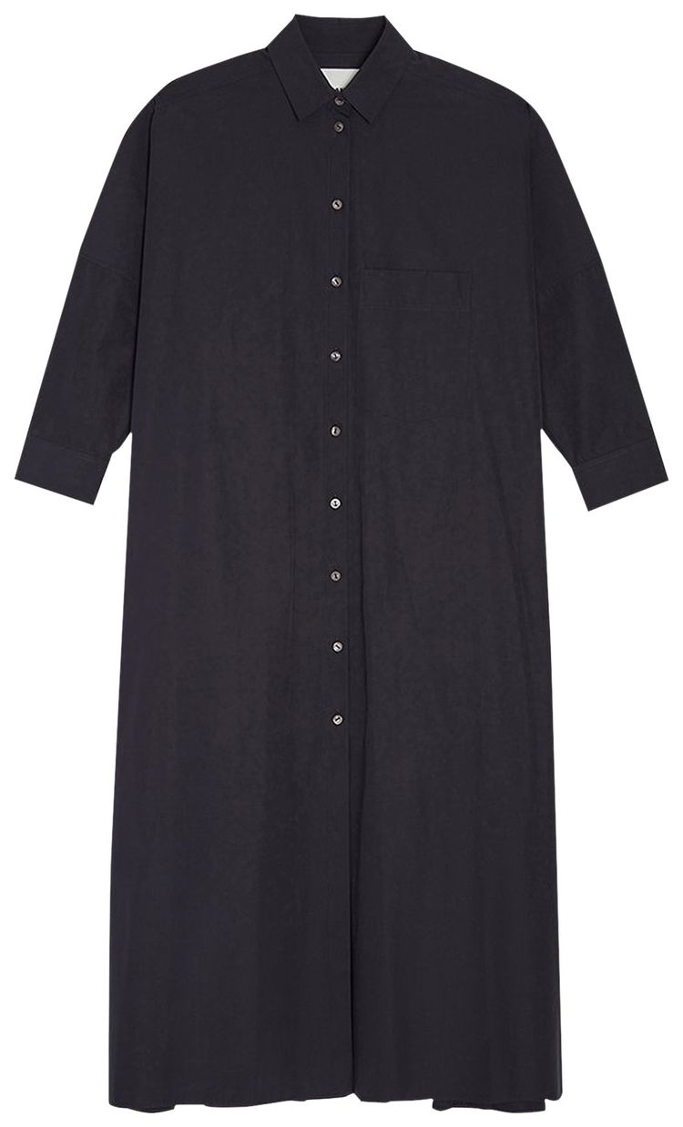 Jil Sander Long Shirt Dress Dark Blue