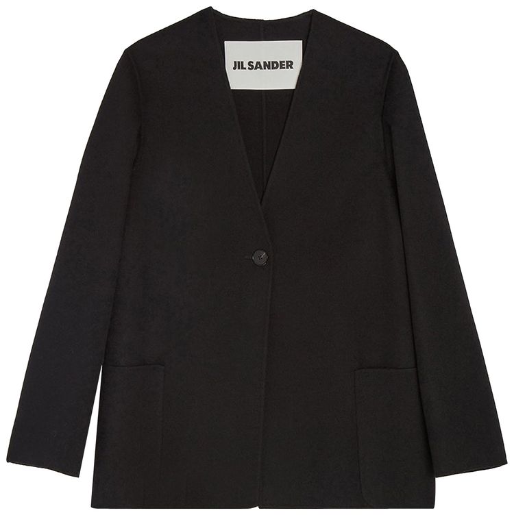 Jil Sander Norris SV Double Breasted Jacket Black