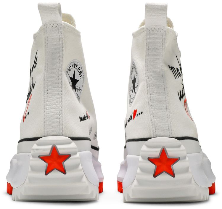 Converse Wmns Run Star Hike High Made With Love White