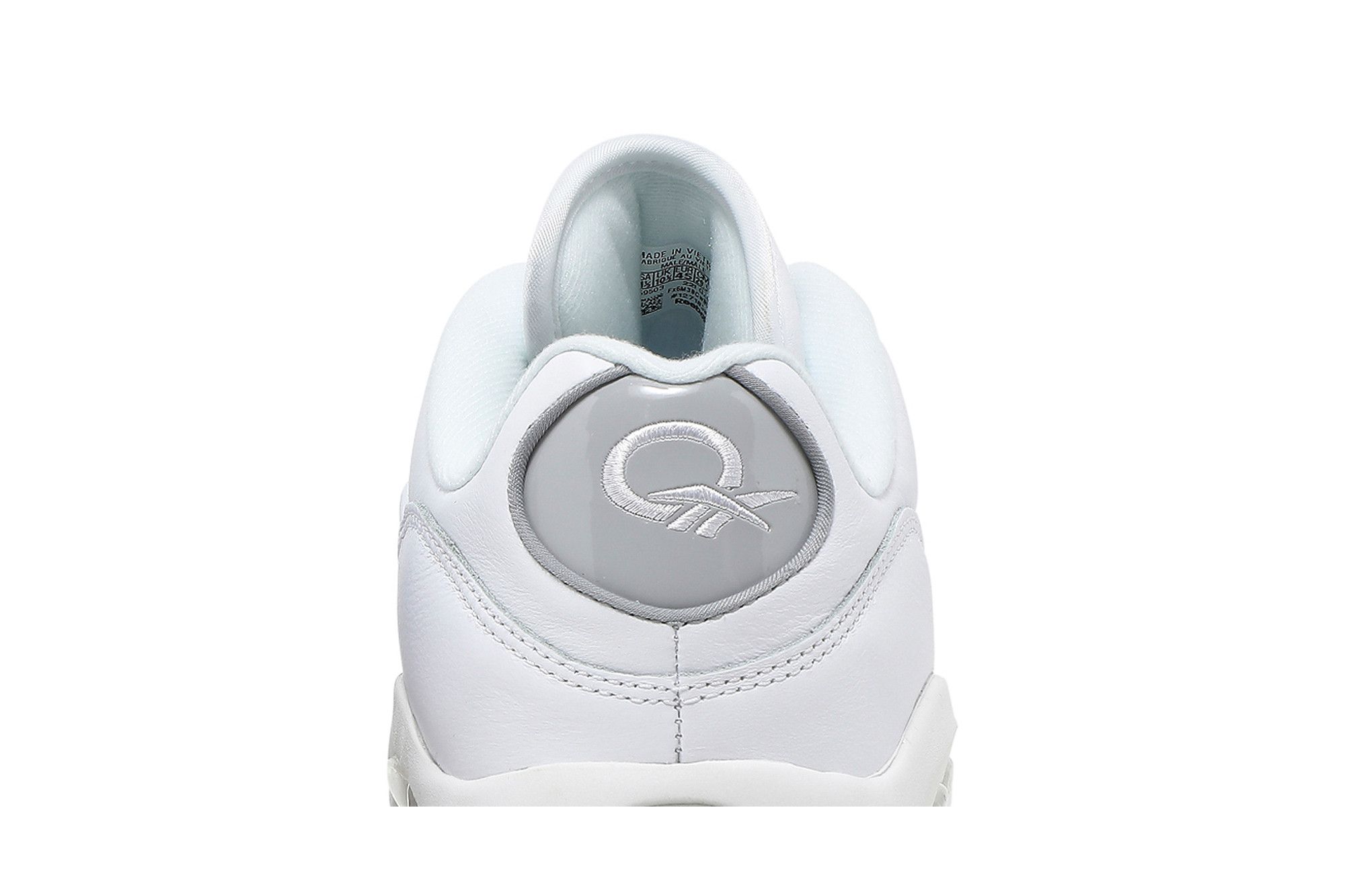 reebok question low white grey