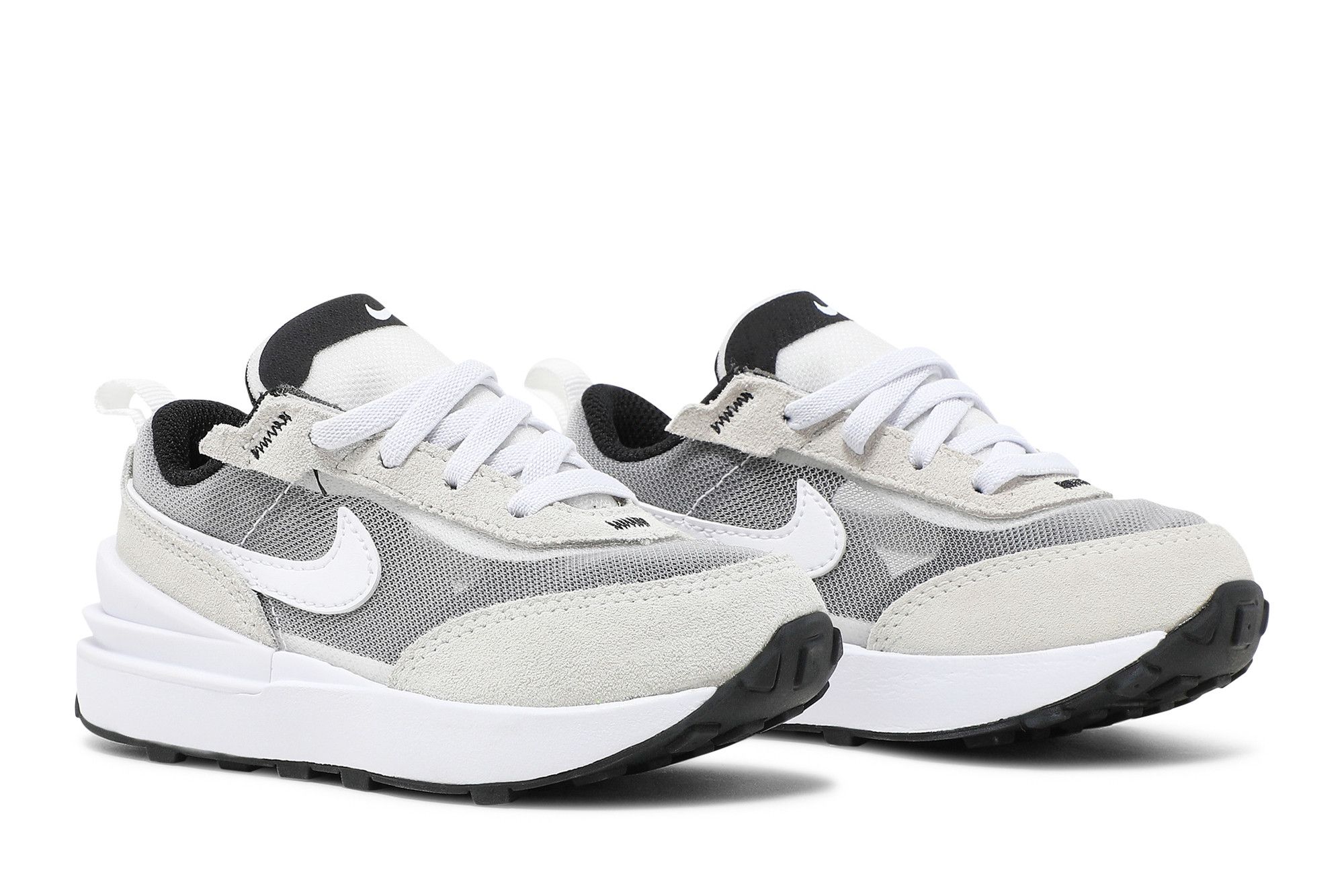 nike waffle one summit white black orange