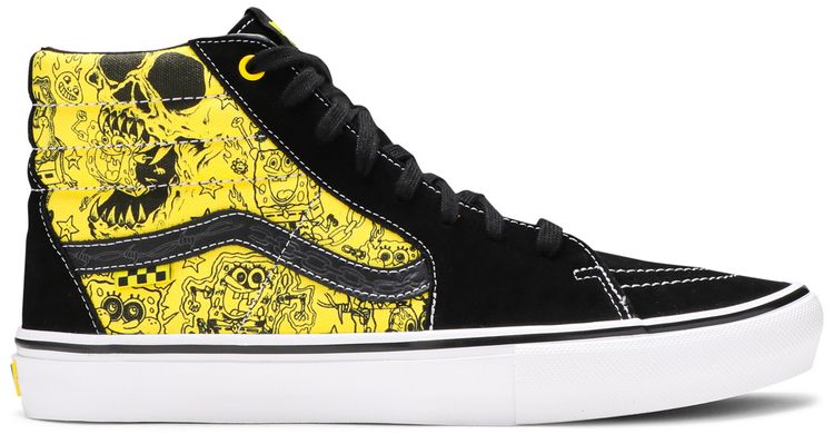 Mike Gigliotti x SpongeBob SquarePants x Vans Skate Sk8 Hi Black Yellow