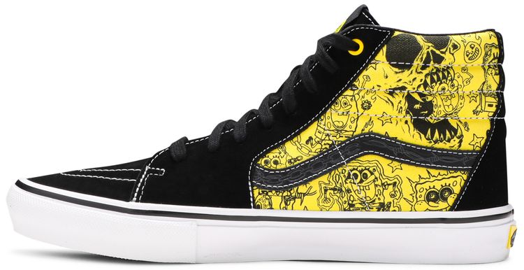 Mike Gigliotti x SpongeBob SquarePants x Vans Skate Sk8 Hi Black Yellow