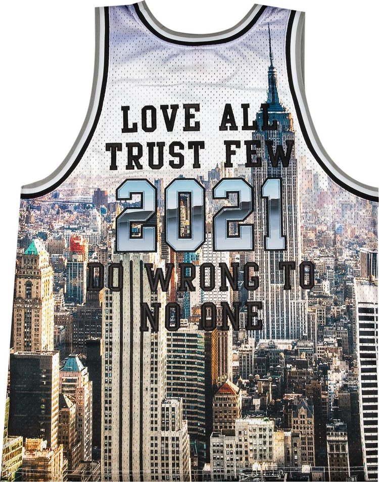 Supreme x Mitchell And Ness Basketball Jersey Skyline