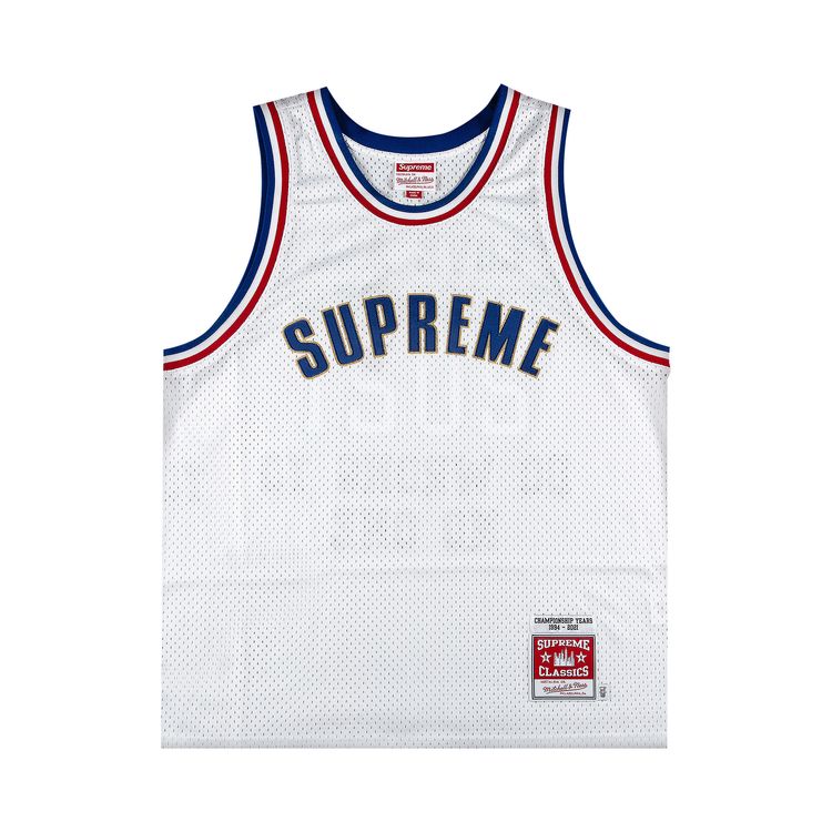 Supreme x Mitchell And Ness Basketball Jersey White