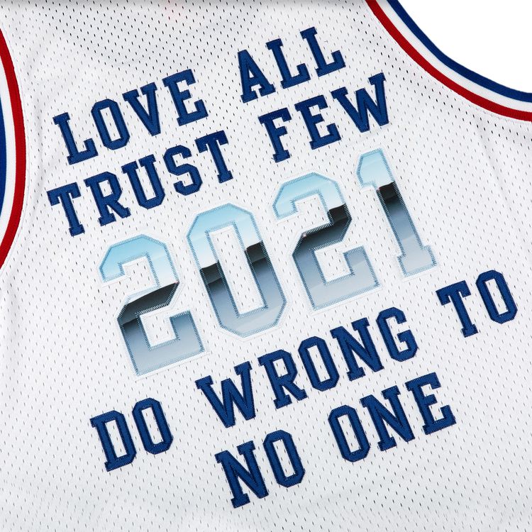 Supreme x Mitchell And Ness Basketball Jersey White