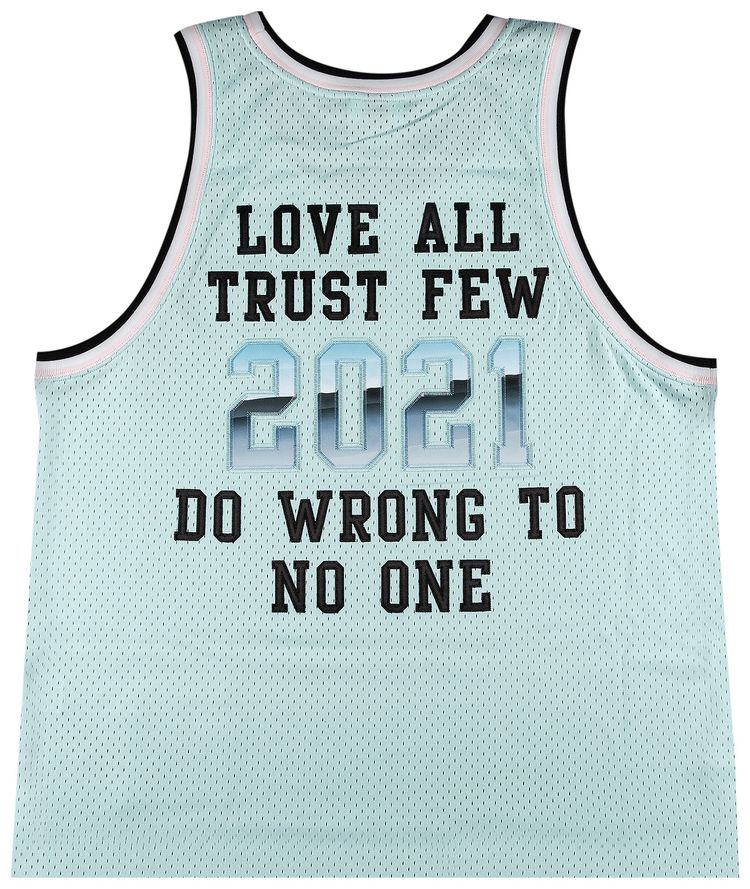 Supreme x Mitchell And Ness Basketball Jersey Light Blue