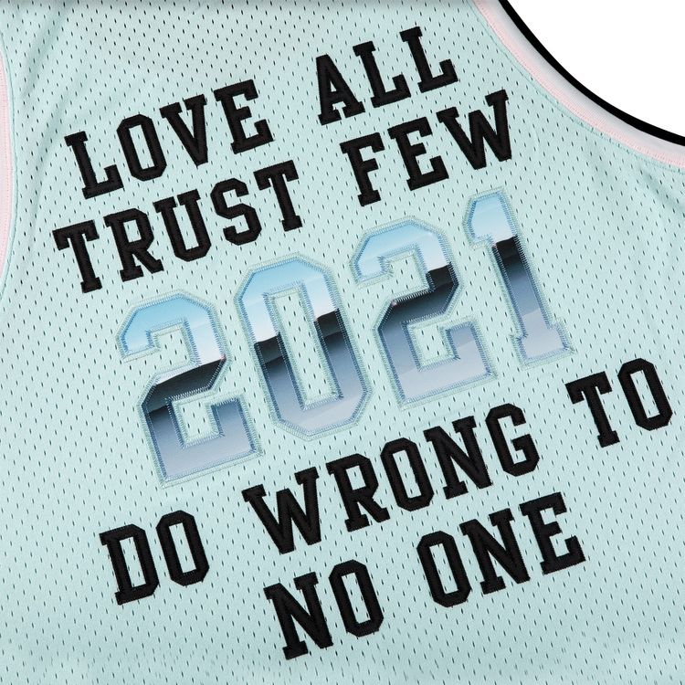 Supreme x Mitchell And Ness Basketball Jersey Light Blue