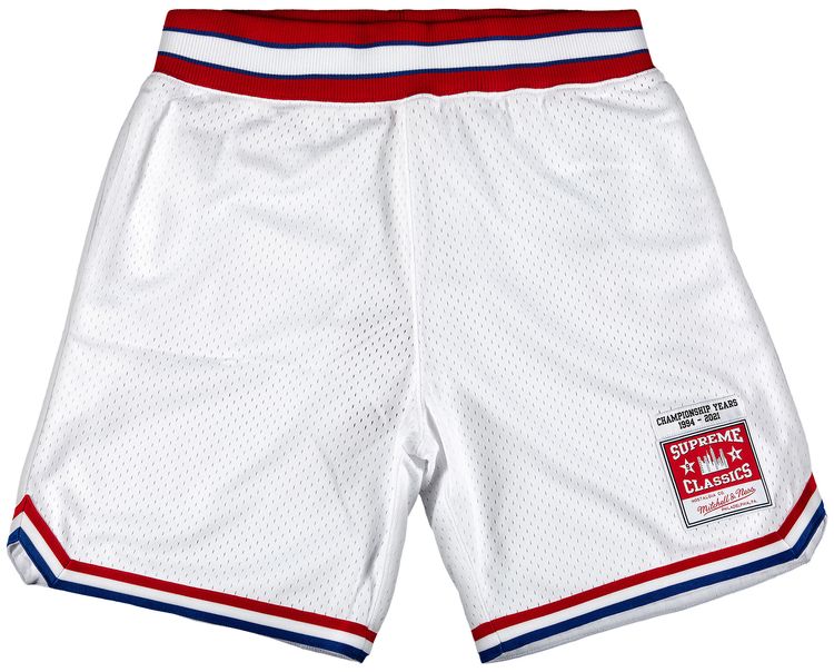 Supreme x Mitchel And Ness Basketball Short White