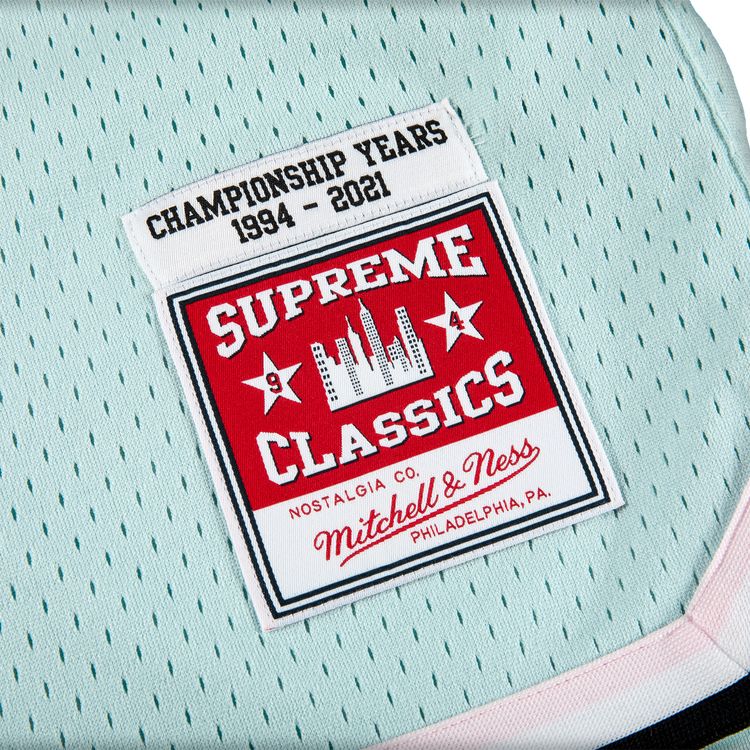 Supreme x Mitchel And Ness Basketball Short Light Blue