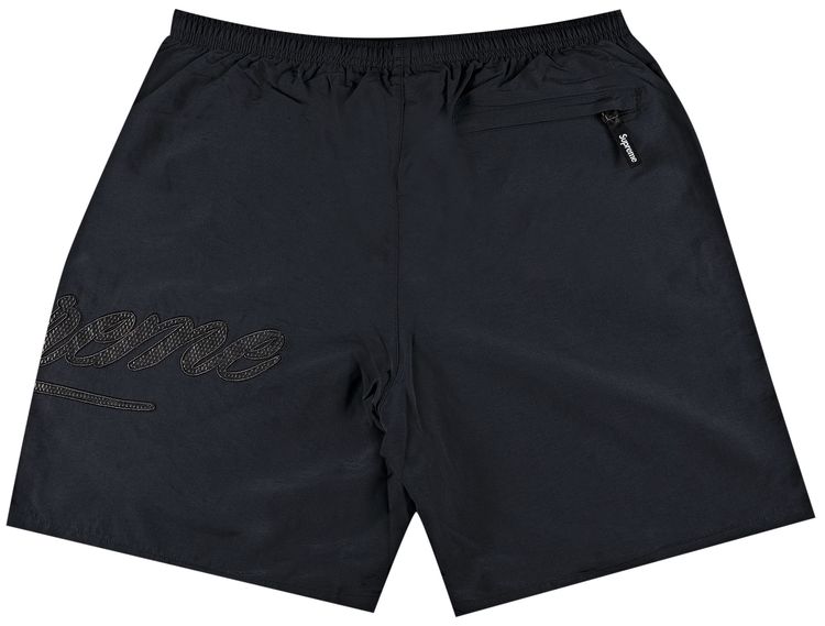 Supreme Mesh Script Water Short Black