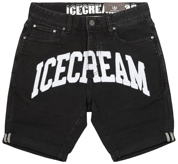 Icecream Beauty Jean Shorts Black