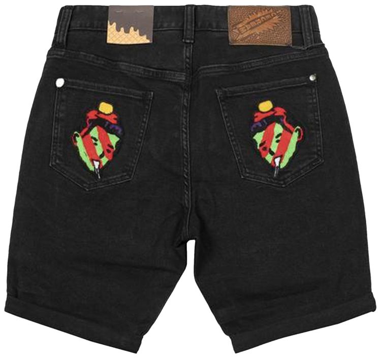 Icecream Beauty Jean Shorts Black
